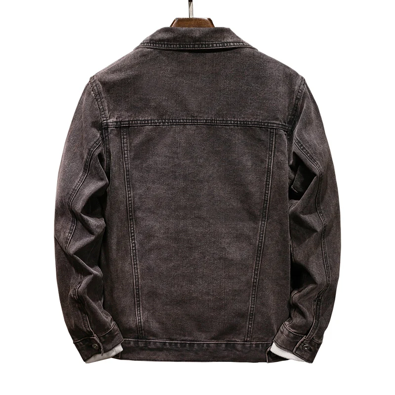 Spring and autumn new styles men's denim jacket Stylish fit teen denim men's clothing Simple casual outdoor jacket - Image 5