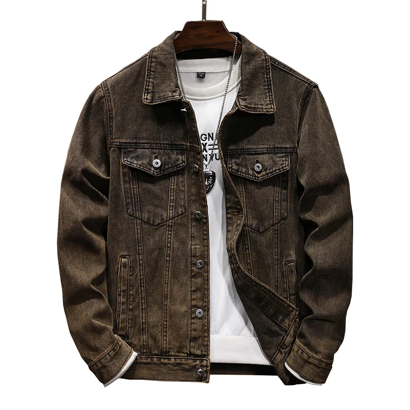 Spring and autumn new styles men's denim jacket Stylish fit teen denim men's clothing Simple casual outdoor jacket - Image 4